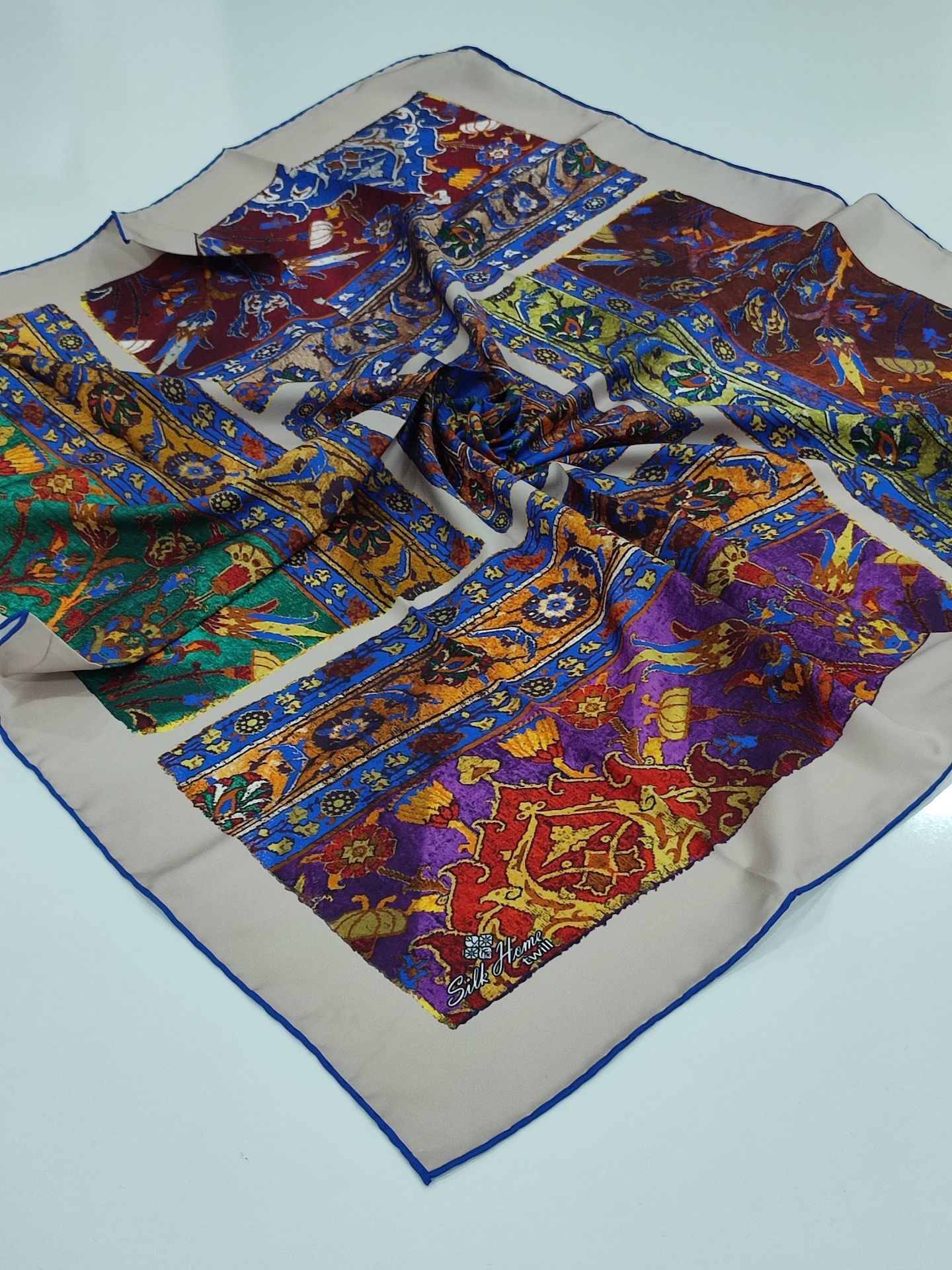 SİLKHOME KİLİM  DESEN  TİVİL EŞARP TAŞ MOR