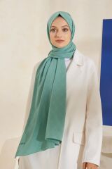 CARDİON JAKARLI ŞAL MONOGRAM DESEN MİNT YEŞİLİ