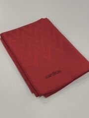 CARDİON JAKARLI ŞAL ZİGZAG DESEN KIRMIZI