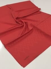 CARDİON JAKARLI ŞAL ZİGZAG DESEN KIRMIZI