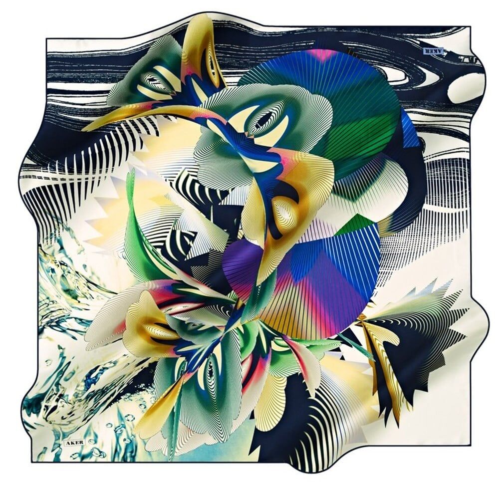 AKER NOSTALJİ TİVİL İPEK EŞARP 8432-921