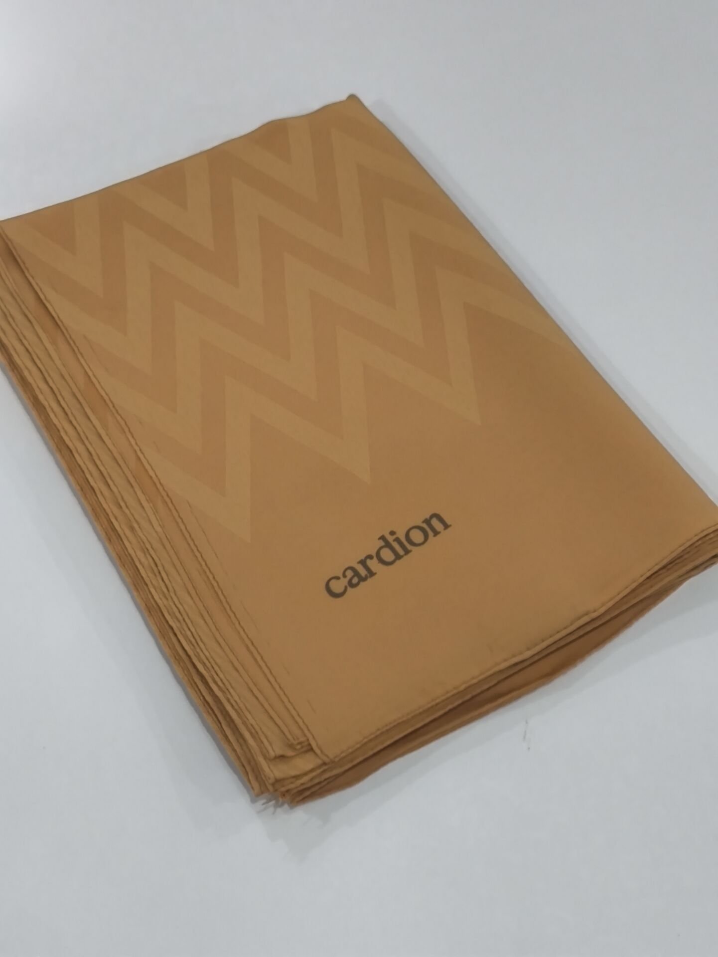 CARDİON JAKARLI ŞAL ZİGZAG DESEN BAL KÖPÜĞÜ