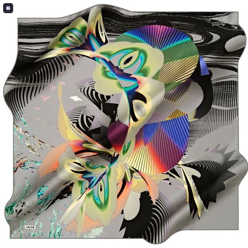 AKER NOSTALJİ TİVİL İPEK EŞARP 8432-971