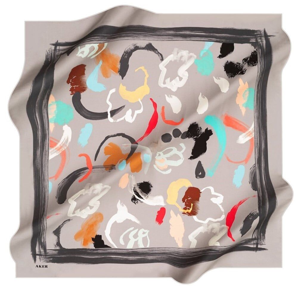 AKER NOSTALJİ TİVİL İPEK EŞARP 8495-971