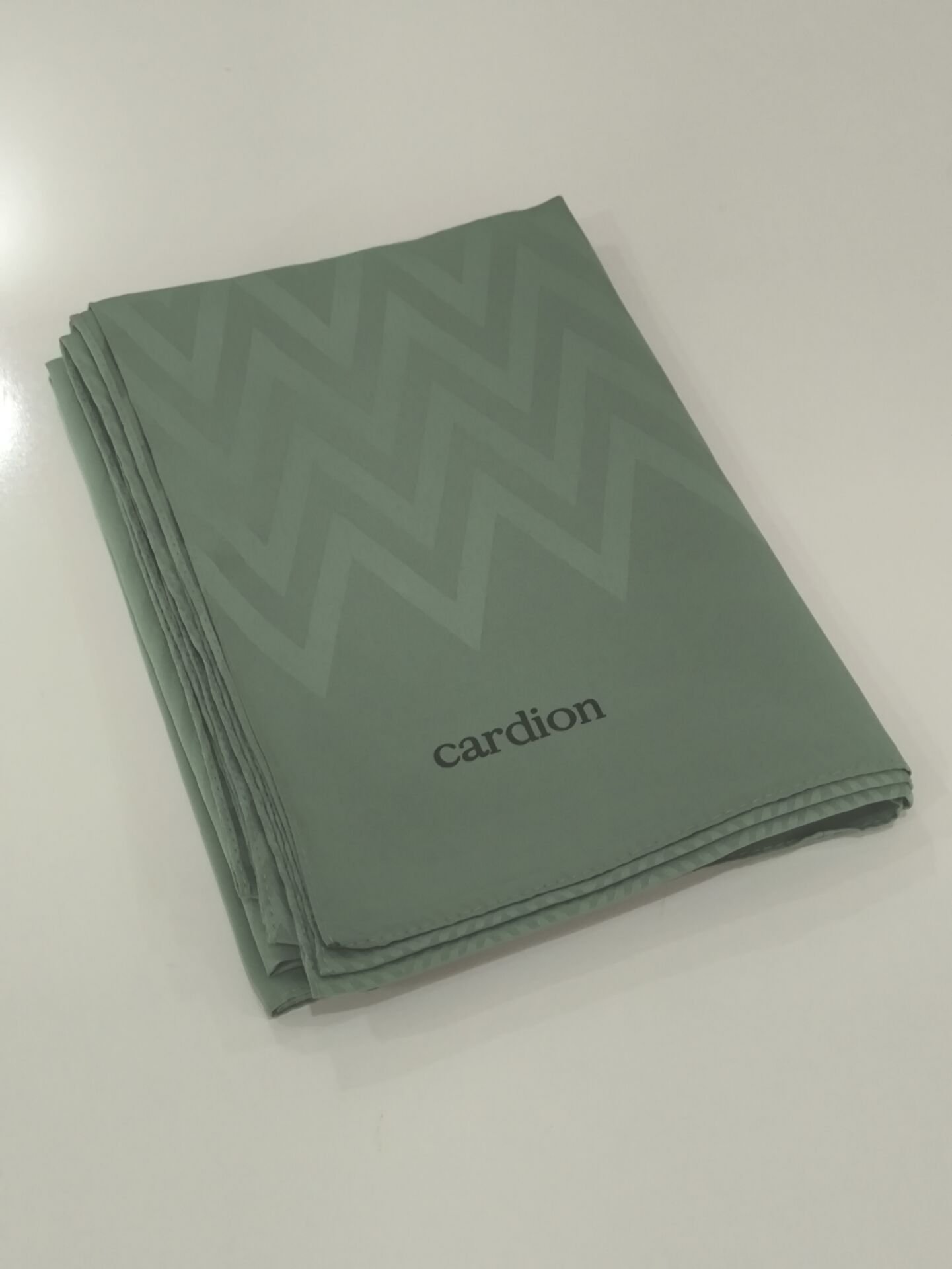 CARDİON JAKARLI ŞAL ZİGZAG DESEN MİNT YEŞİLİ