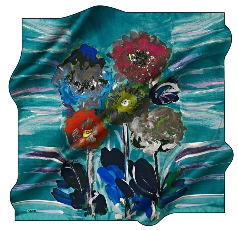 AKER NOSTALJİ TİVİL İPEK EŞARP 8536-952