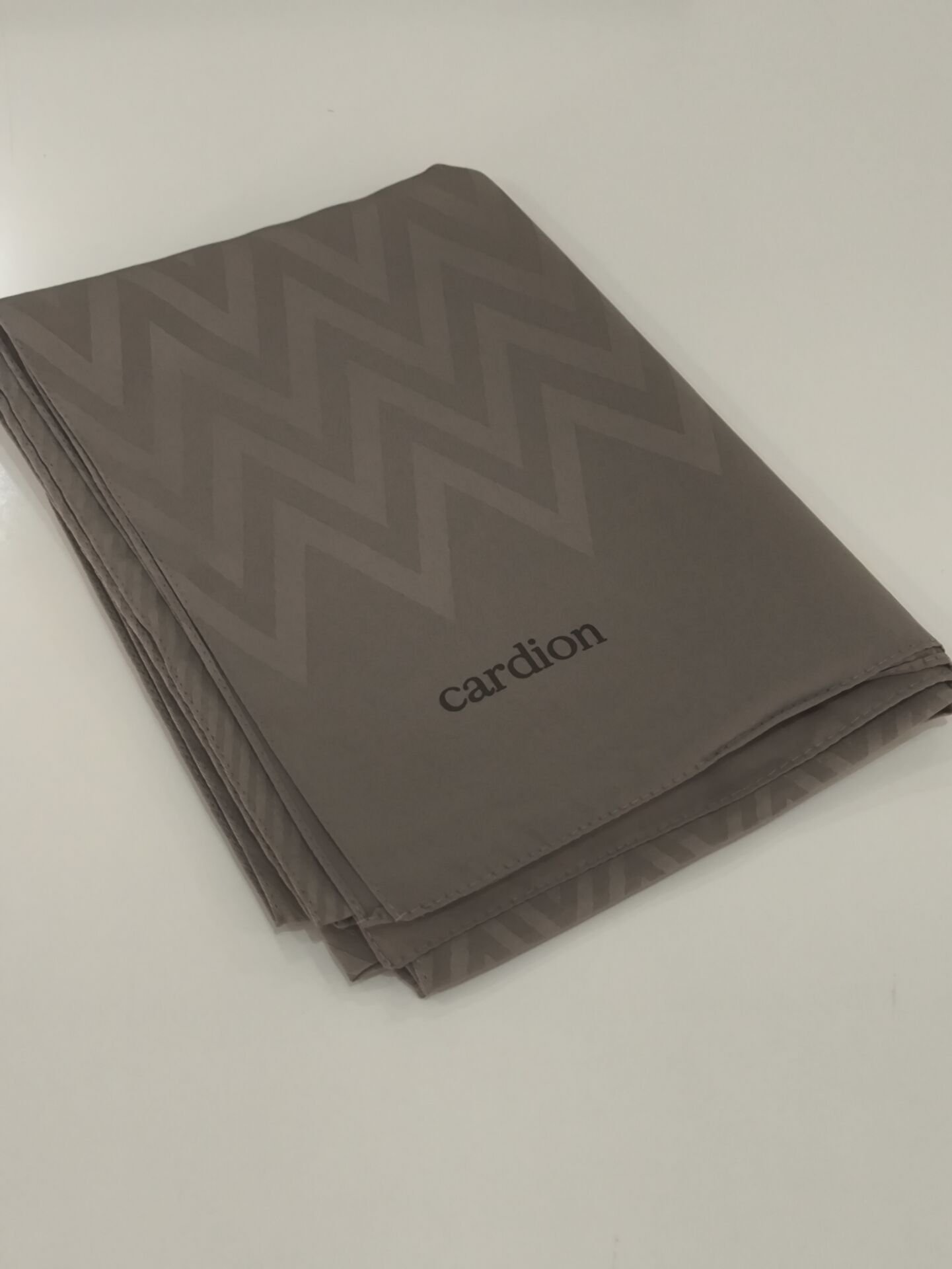 CARDİON JAKARLI ŞAL ZİGZAG DESEN KOYU VİZON