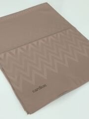 CARDİON JAKARLI ŞAL ZİGZAG DESEN CAPUCCİNO