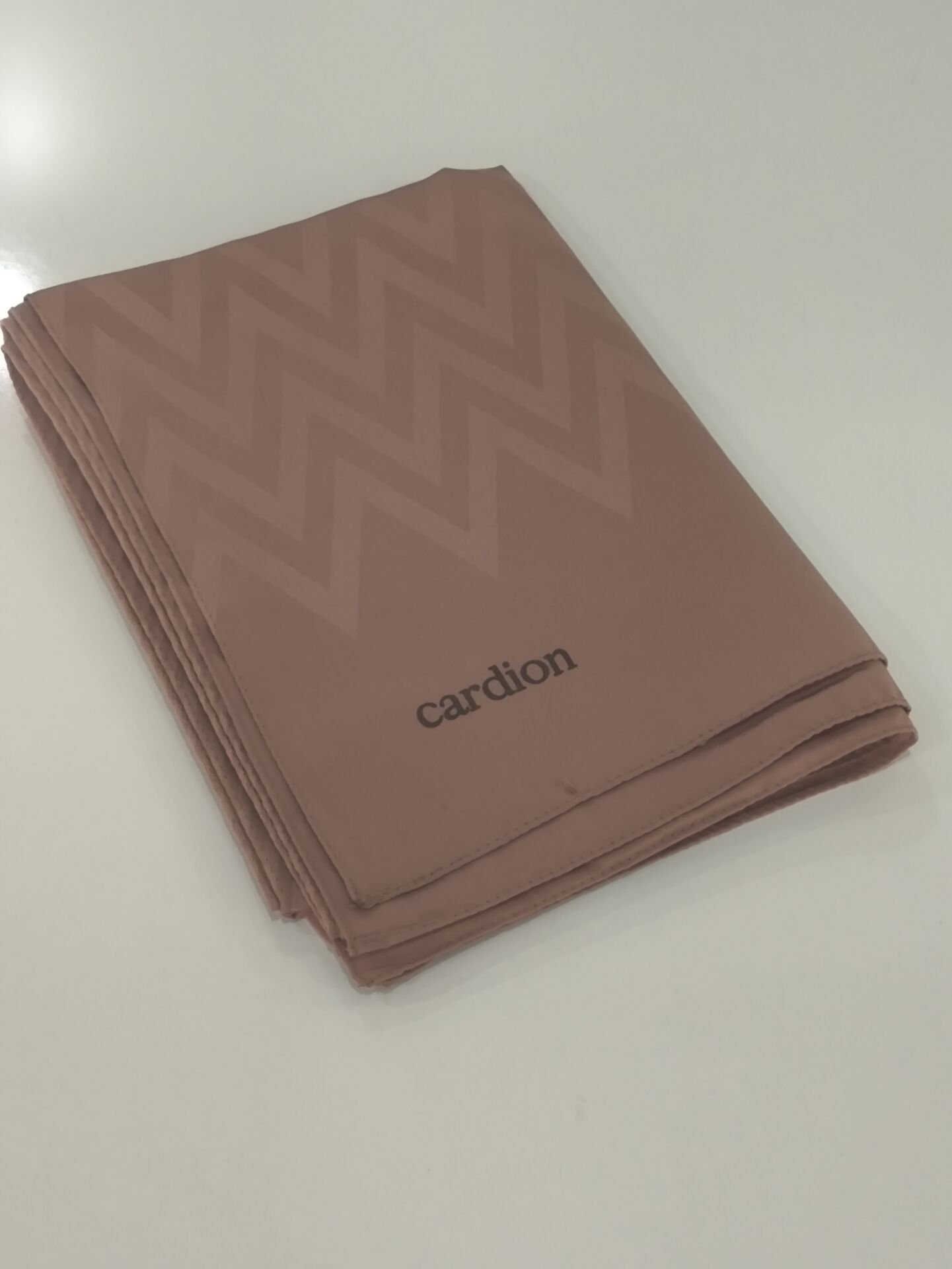 CARDİON JAKARLI ŞAL ZİGZAG DESEN SOGAN KABUĞU