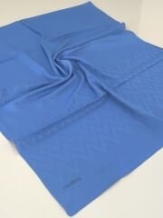 CARDİON JAKARLI ŞAL ZİGZAG DESEN SAKS MAVİSİ