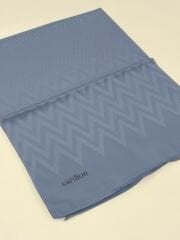 CARDİON JAKARLI ŞAL ZİGZAG DESEN AÇIK MAVİ