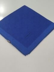 PİRAMİT MONOGRAM JAKARLI EŞARP ÇERÇEVELİ SAKS MAVİSİ