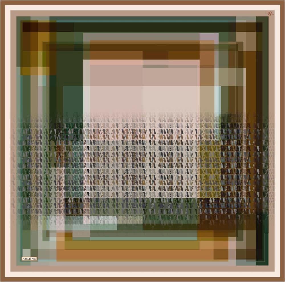 ARMİNE SURA İPEK EŞARP NOSTALJİ  8934-07