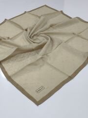 PİRAMİT MONOGRAM JAKARLI EŞARP ÇERVEVELİ GOLD KARAMEL