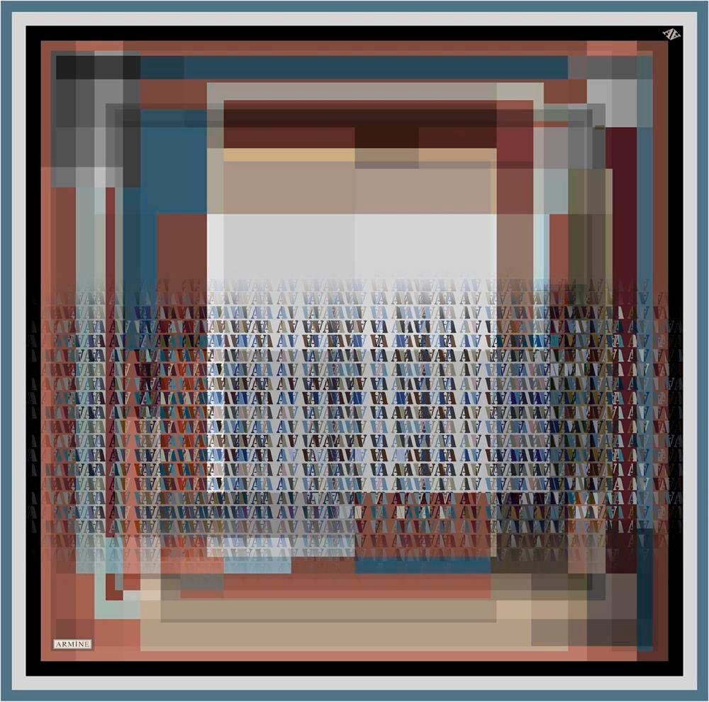 ARMİNE SURA İPEK EŞARP NOSTALJİ  8934-33