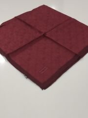 PİRAMİT MONOGRAM JAKARLI EŞARP ÇERVEVELİ BORDO