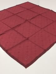 PİRAMİT MONOGRAM JAKARLI EŞARP ÇERVEVELİ BORDO