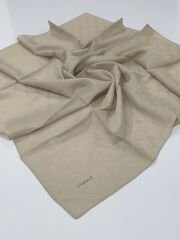 PİRAMİT MONOGRAM JAKARLI EŞARP KARAMEL