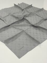 PİRAMİT MONOGRAM JAKARLI EŞARP GRİ