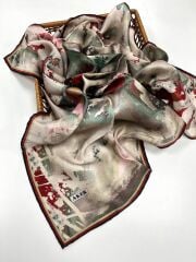 AKER NOSTALJİ SURA İPEK EŞARP 8989-311