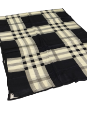 BURBERRY  VUAL İPEK ŞAL SİYAH KREM