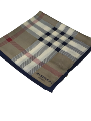 BURBERRY  VUAL İPEK ŞAL LACİVERT VİZON