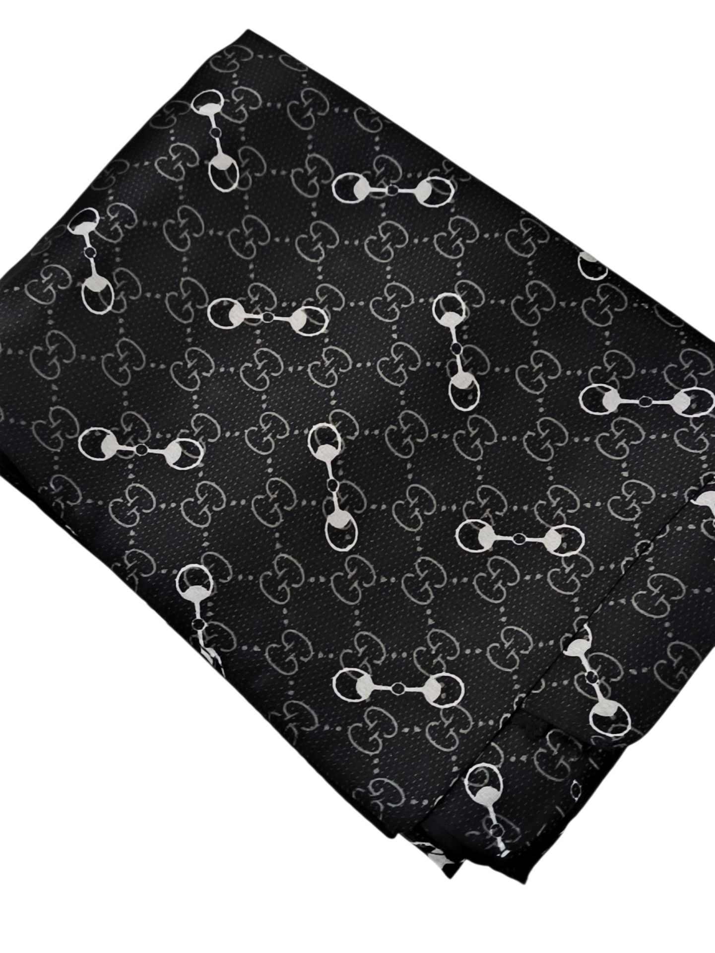 VUAL İPEK ŞAL G BASKILI SİYAH