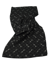 VUAL İPEK ŞAL G BASKILI SİYAH