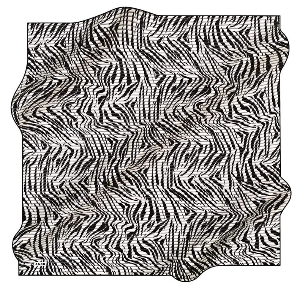 AKER NOSTALJİ TİVİL İPEK EŞARP SİYAH 8573-911