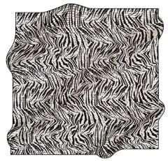 AKER NOSTALJİ TİVİL İPEK EŞARP SİYAH 8573-911