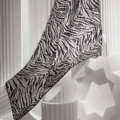 AKER NOSTALJİ TİVİL İPEK EŞARP SİYAH 8573-911