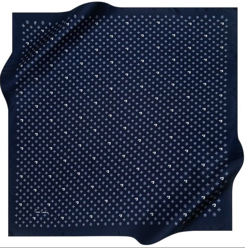 PİERRE CARDİN TİVİL İPEK EŞARP LACİVERT 4839-921