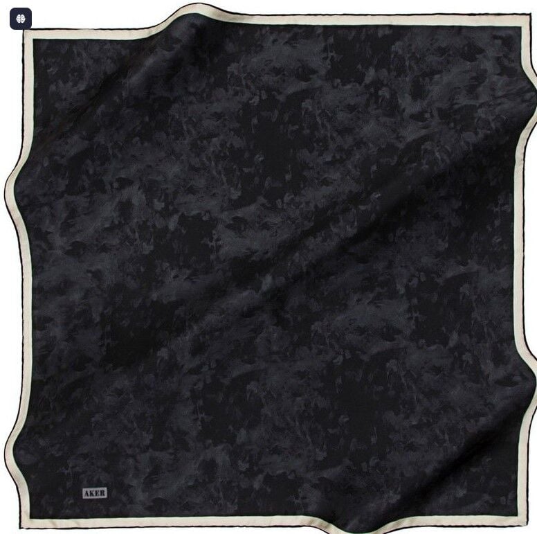 Aker Yaz Serinliği İpek Koton Eşarp 7208221-412 Siyah