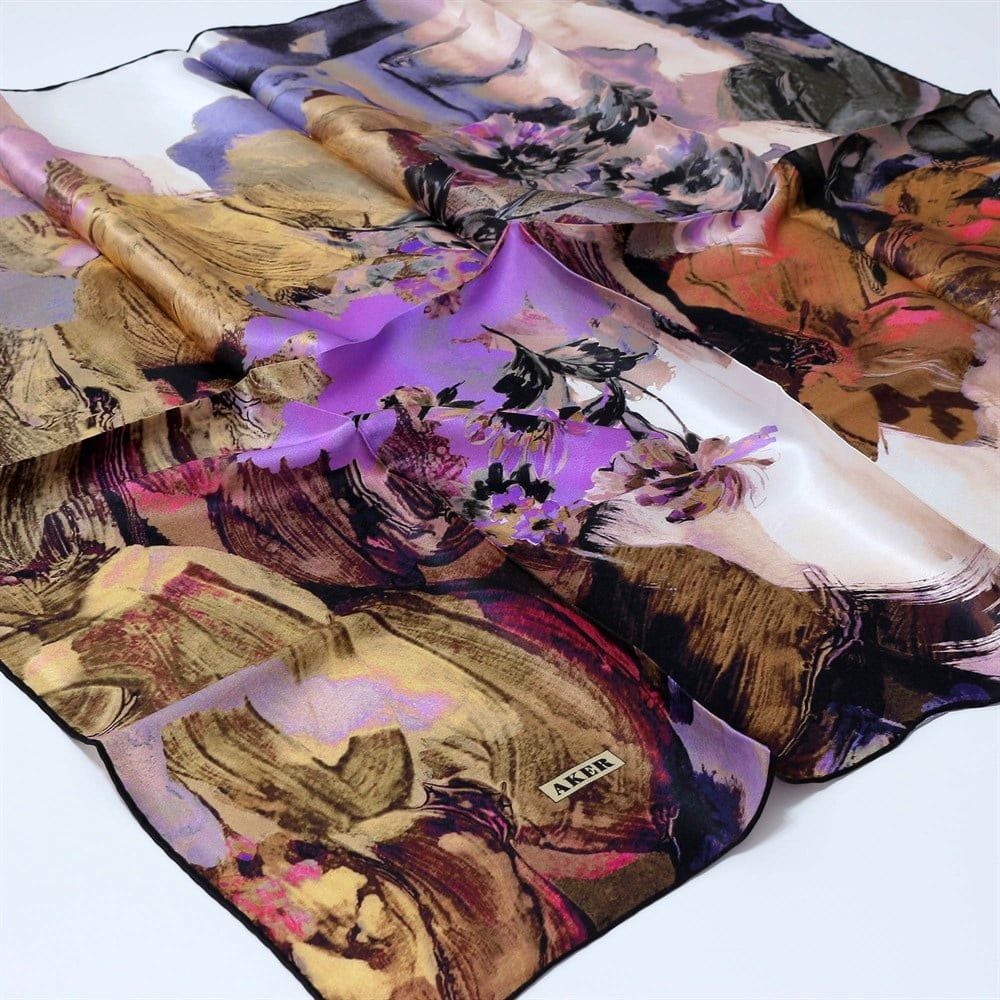 AKER TAŞLANMIŞ SURA İPEK EŞARP 7767-311