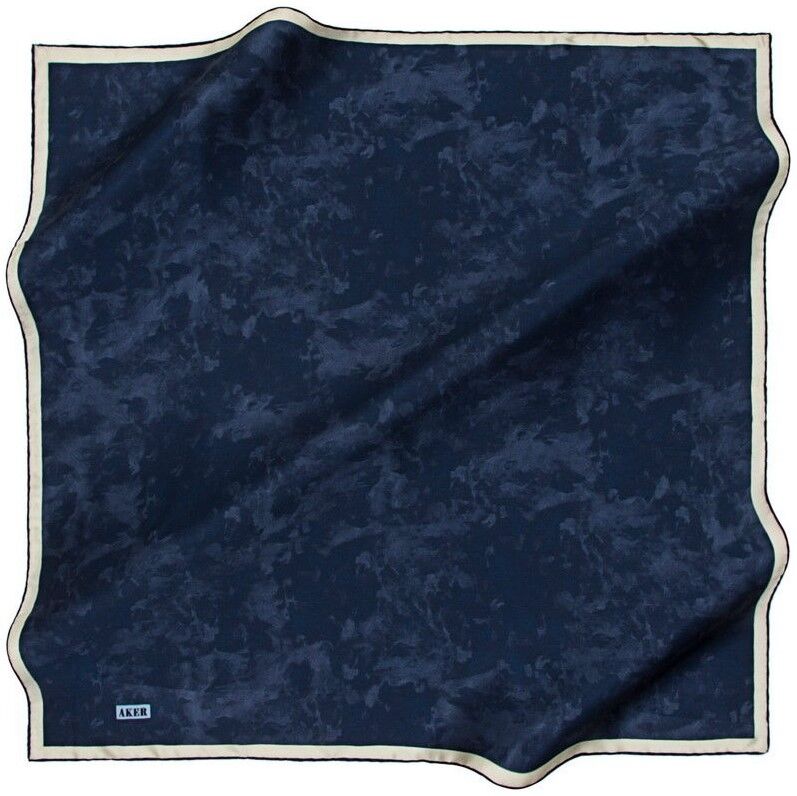 Aker Yaz Serinliği İpek  Koton Eşarp 7208221-422 Lacivert