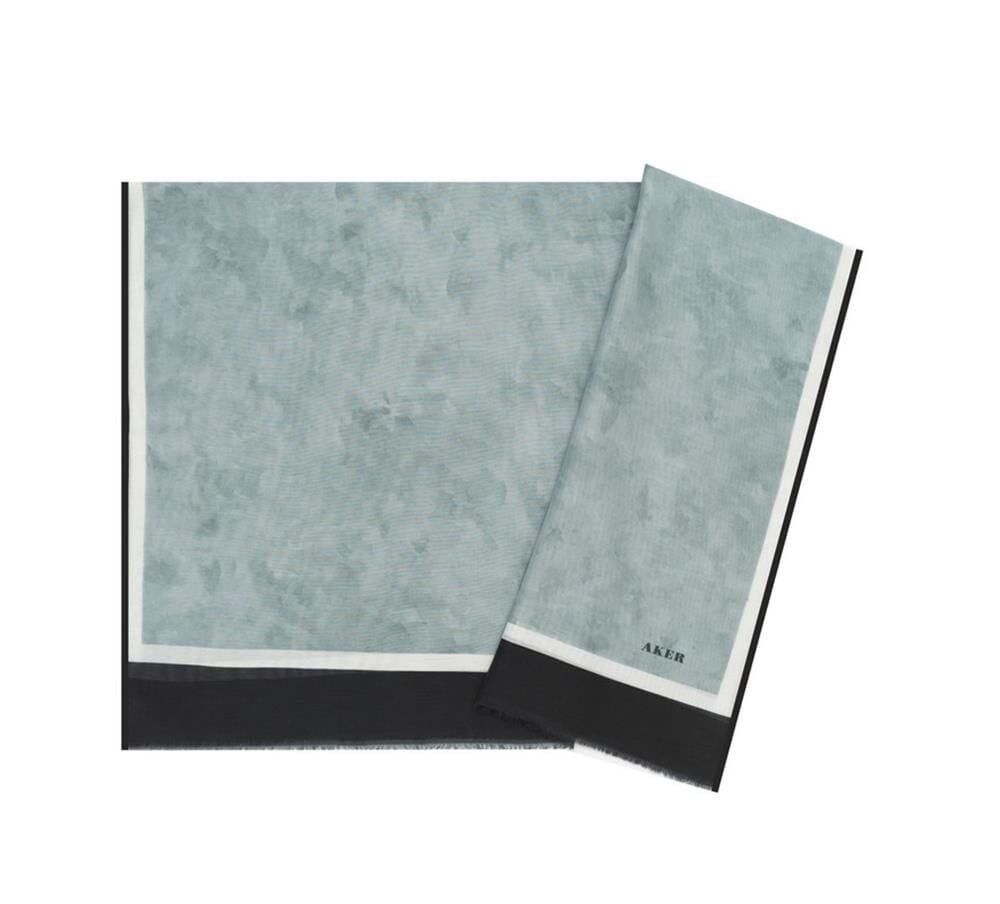 Aker Yaz Serinliği İpek Koton Şal -Bulut Deseni 7208777-411 Gümüş