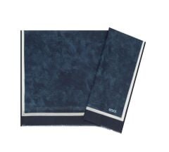 Aker Yaz Serinliği İpek Koton Şal -Bulut Deseni 7208777-422 Lacivert