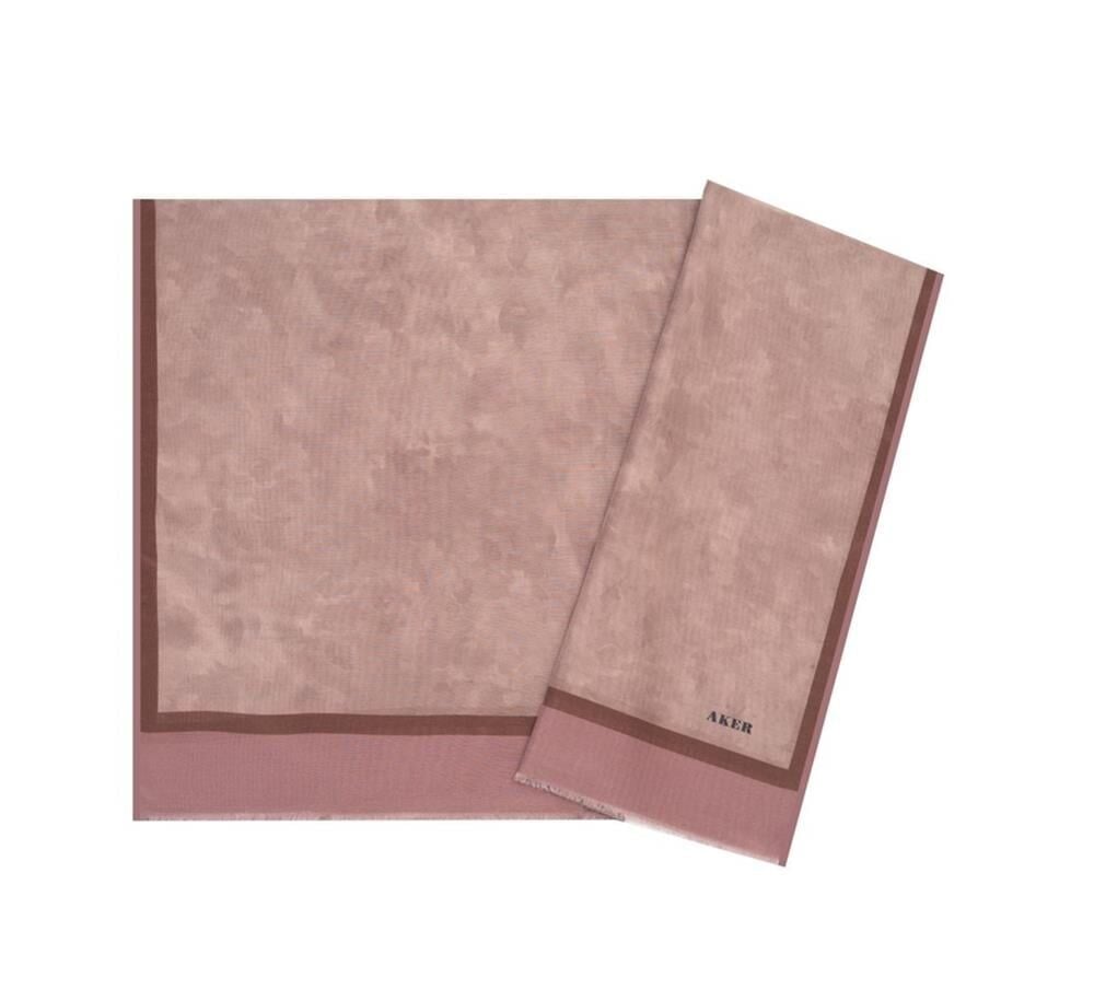 Aker Yaz Serinliği İpek Koton Şal -Bulut Deseni 7208777-495 Pudra