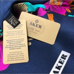 AKER NOSTALJİ SURA İPEK EŞARP 3990-323