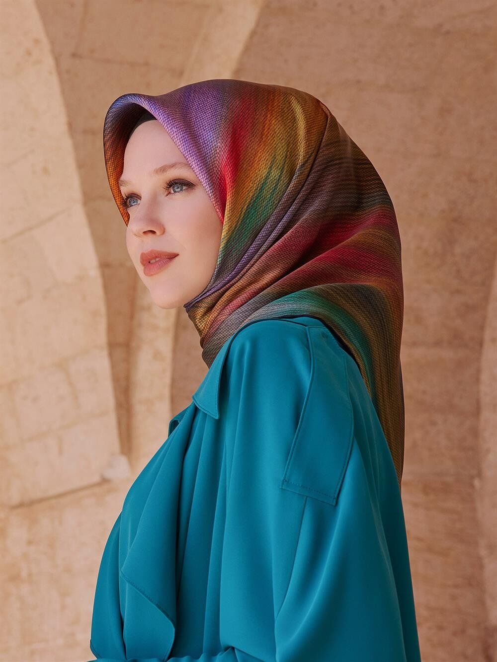 ARMİNE  İPEK EŞARP NOSTALJİ  9017-32