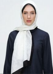AKER KOZA ŞAL 1050800-910 KREM SİYAH