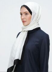 AKER KOZA ŞAL 1050800-910 KREM SİYAH
