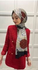 Aker Yaz Serinliği İpek Koton Şal 8490777-411