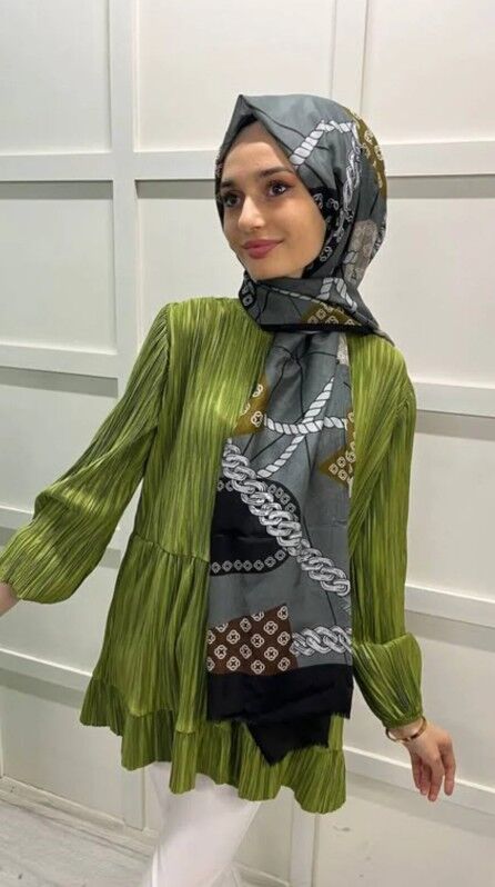 Aker Yaz Serinliği İpek Koton Şal 8490777-413