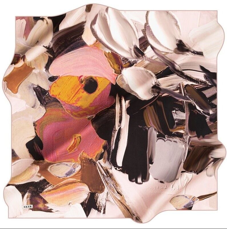 AKER NOSTALJİ SURA  İPEK EŞARP 8517-391