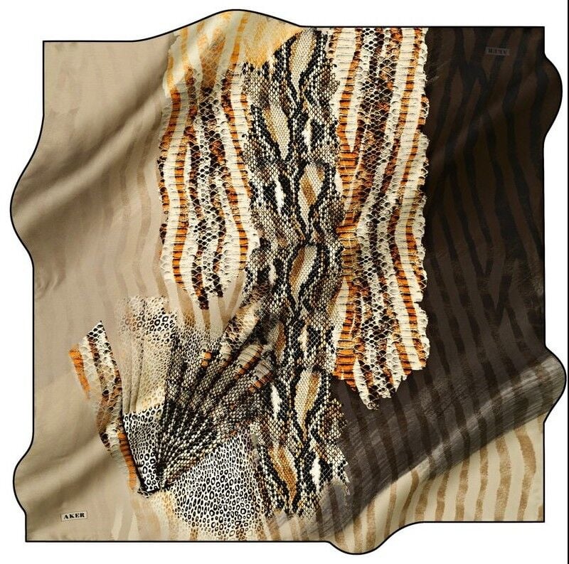 AKER NOSTALJİ SURA  İPEK EŞARP 8579-314