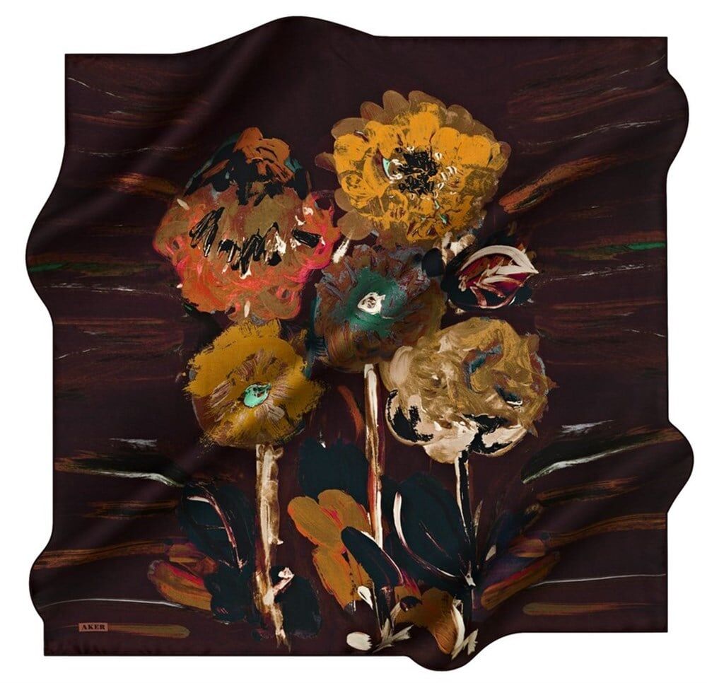 AKER NOSTALJİ TİVİL İPEK EŞARP 8536-941