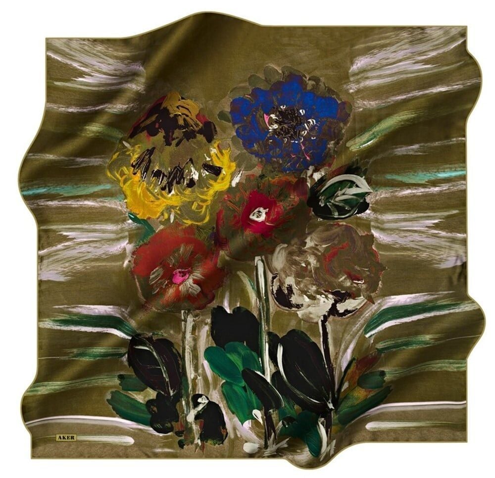 AKER NOSTALJİ TİVİL İPEK EŞARP 8536-951