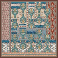 ARMİNE SURA İPEK EŞARP NOSTALJİ ETNİK DESEN  7932-09