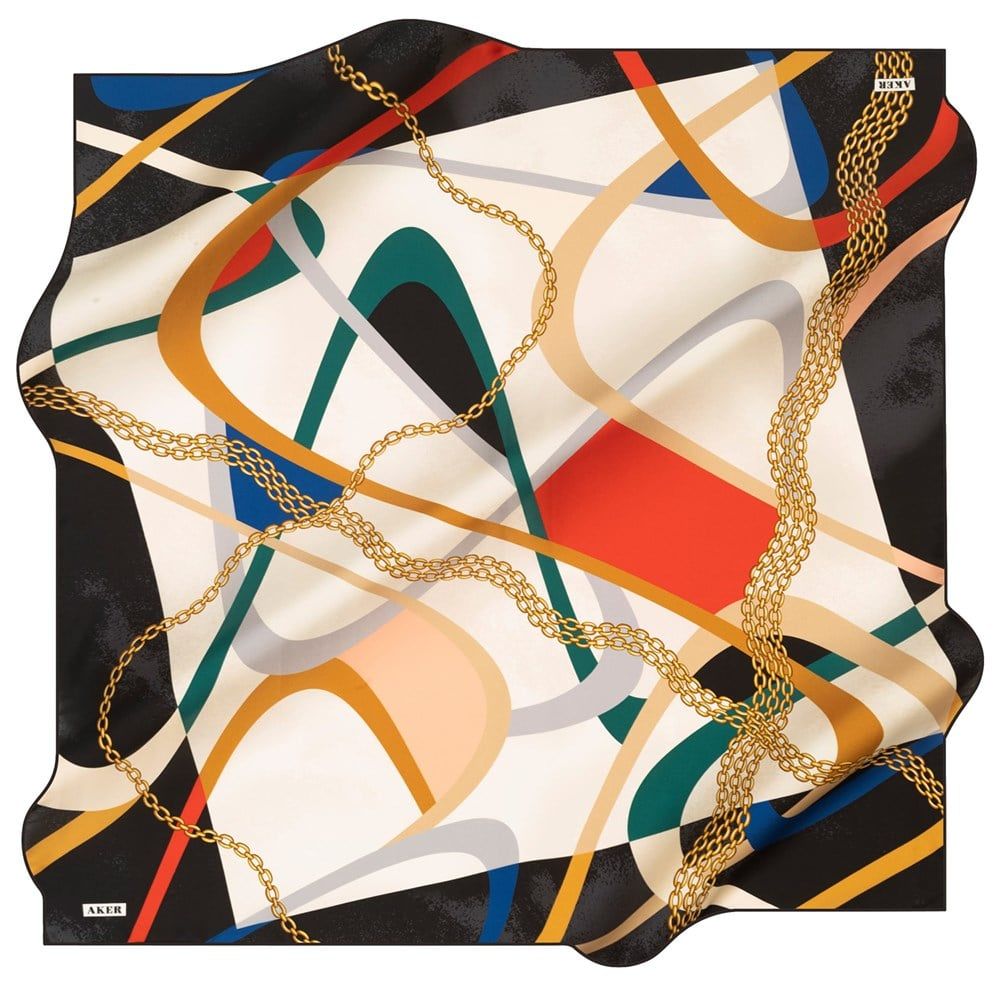 AKER NOSTALJİ SURA  İPEK EŞARP 8298-311